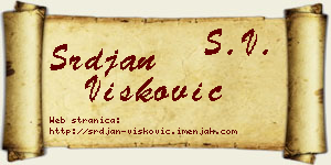 Srđan Višković vizit kartica